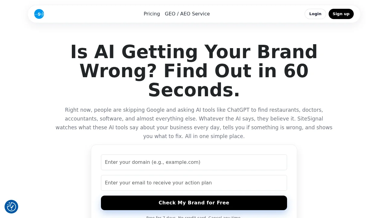 SiteSignal screenshot 1