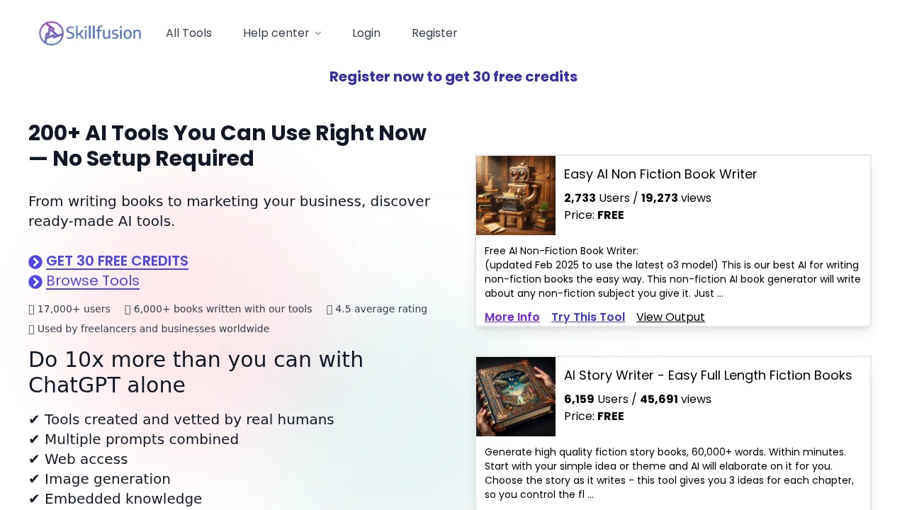 Skillfusion screenshot 1
