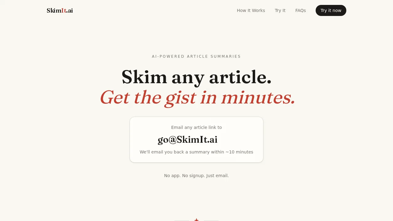 SkimIt screenshot 1