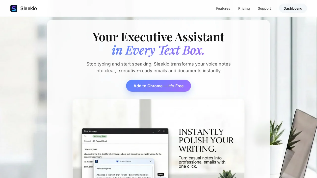 Sleekio screenshot 1