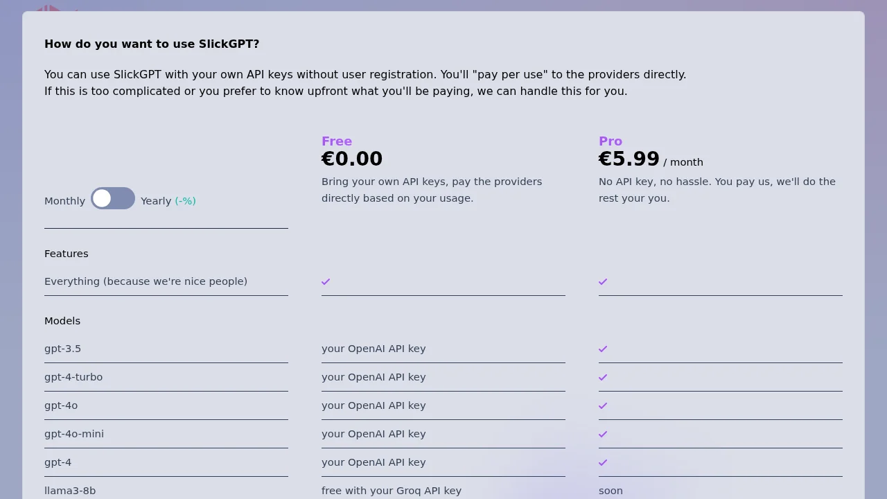 SlickGPT by ShipBit screenshot 1