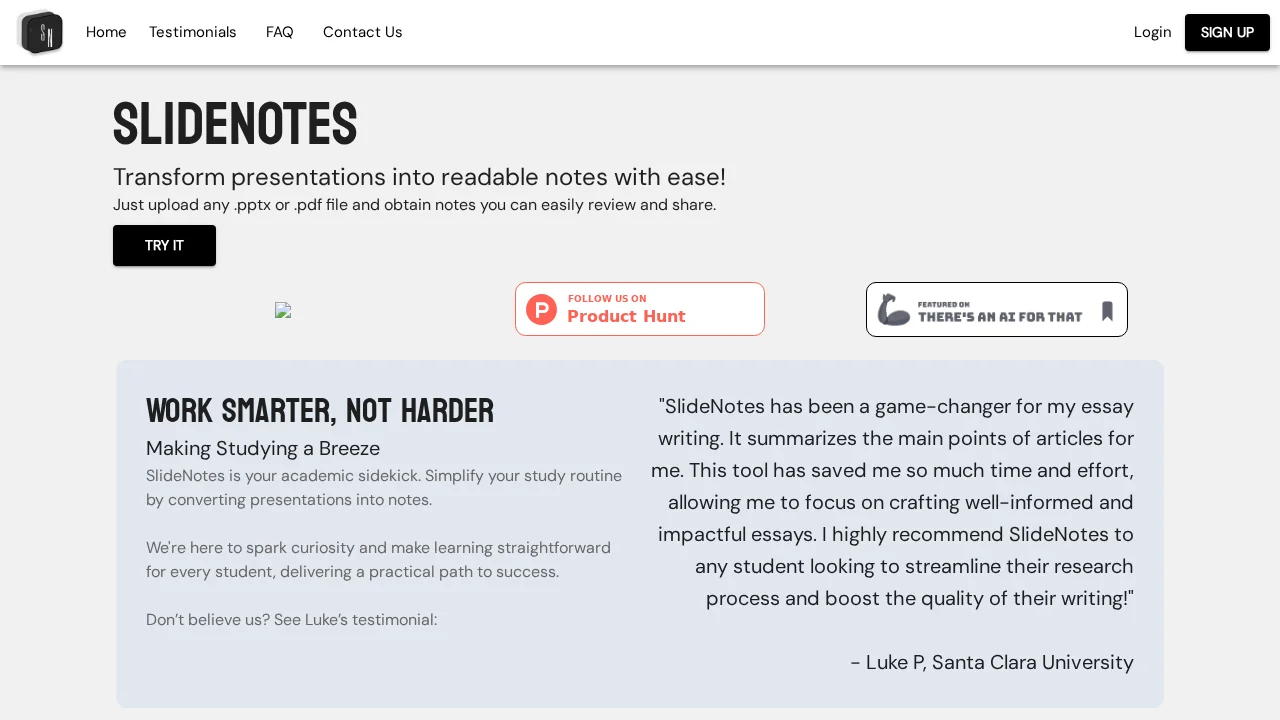 SlideNotes screenshot 1