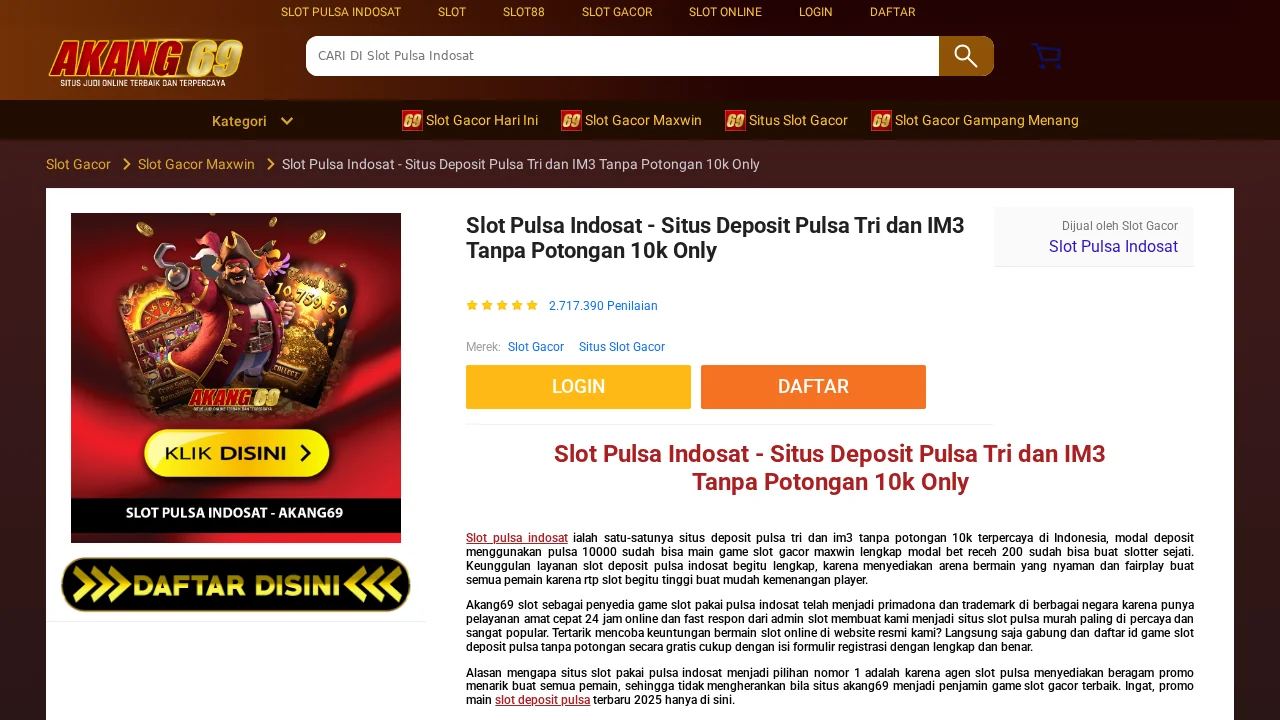 Slot Pulsa Indosat screenshot 1