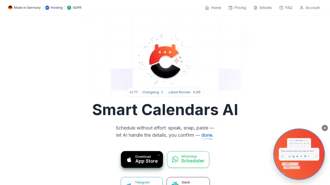 Smart Calendars AI — Plan fast & easy screenshot 1