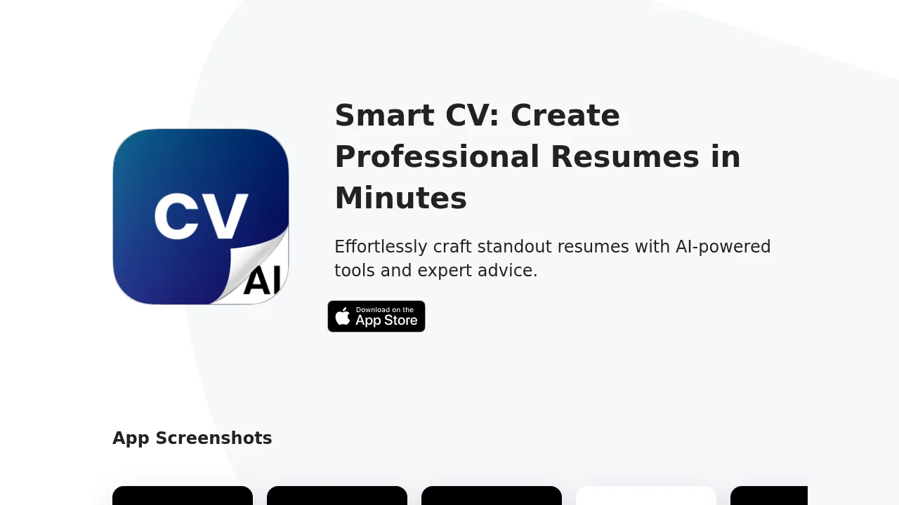 Smart CV: Resume Maker screenshot 1
