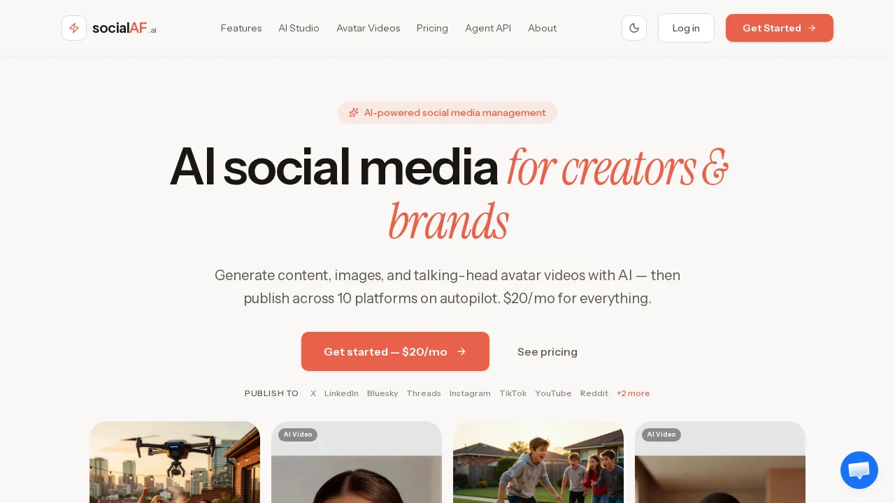 Socialaf.ai screenshot 1