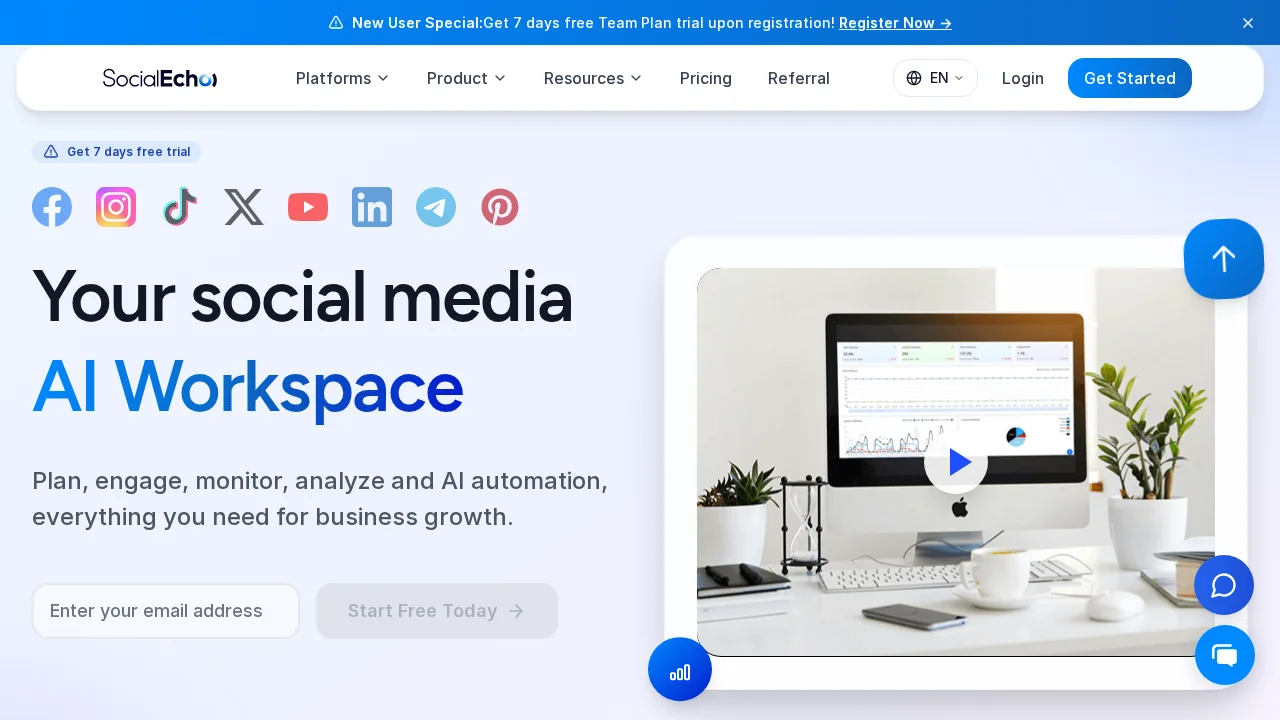 SocialEcho screenshot 1