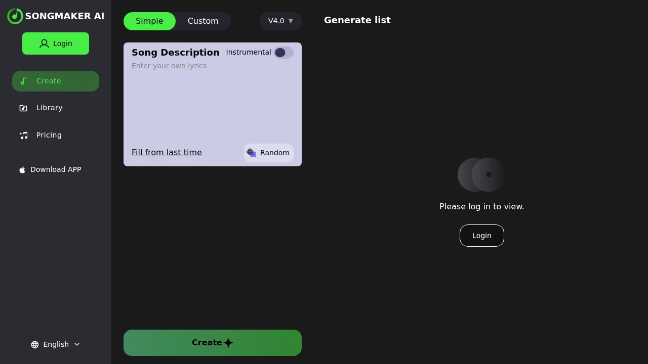 Songmaker AI screenshot 1
