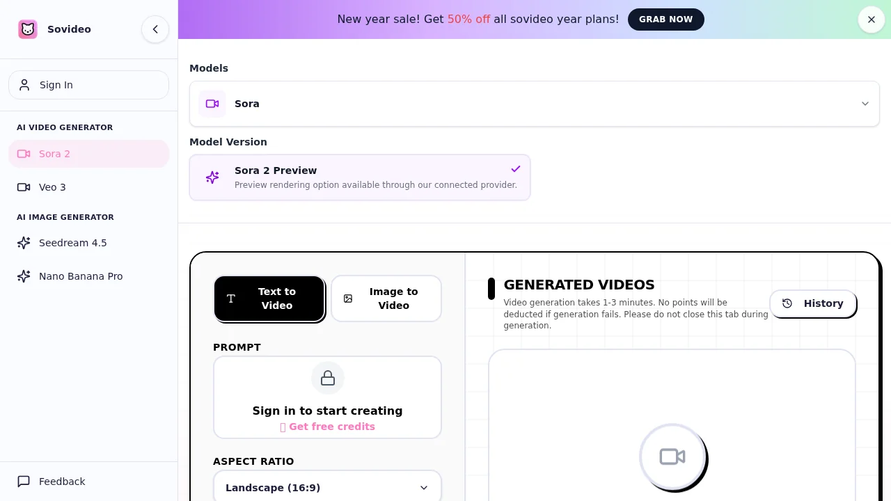 SoVideo - All-in-one ai image/video generator platfor... screenshot 1