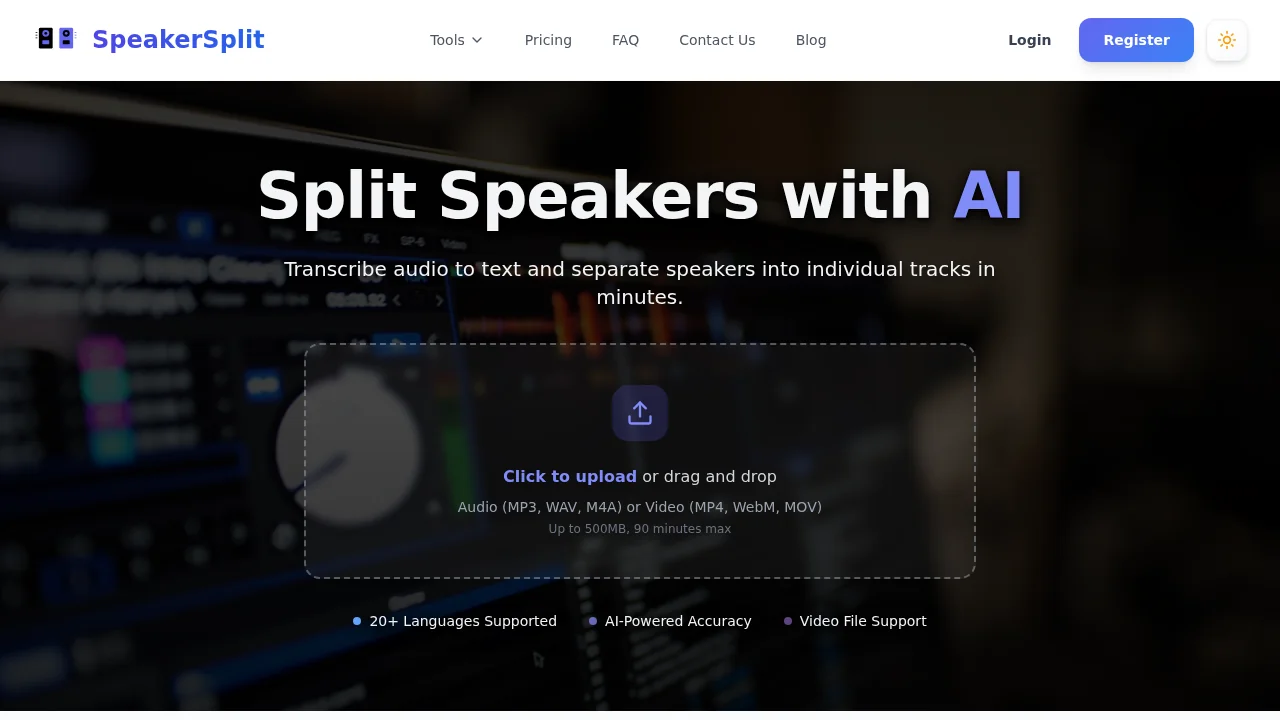 SpeakerSplit.io screenshot 1