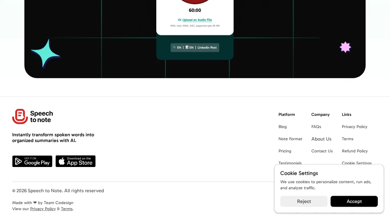 Speech to Note screenshot 1