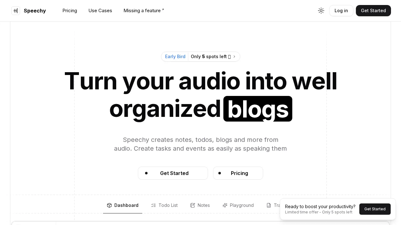 Speechy screenshot 1