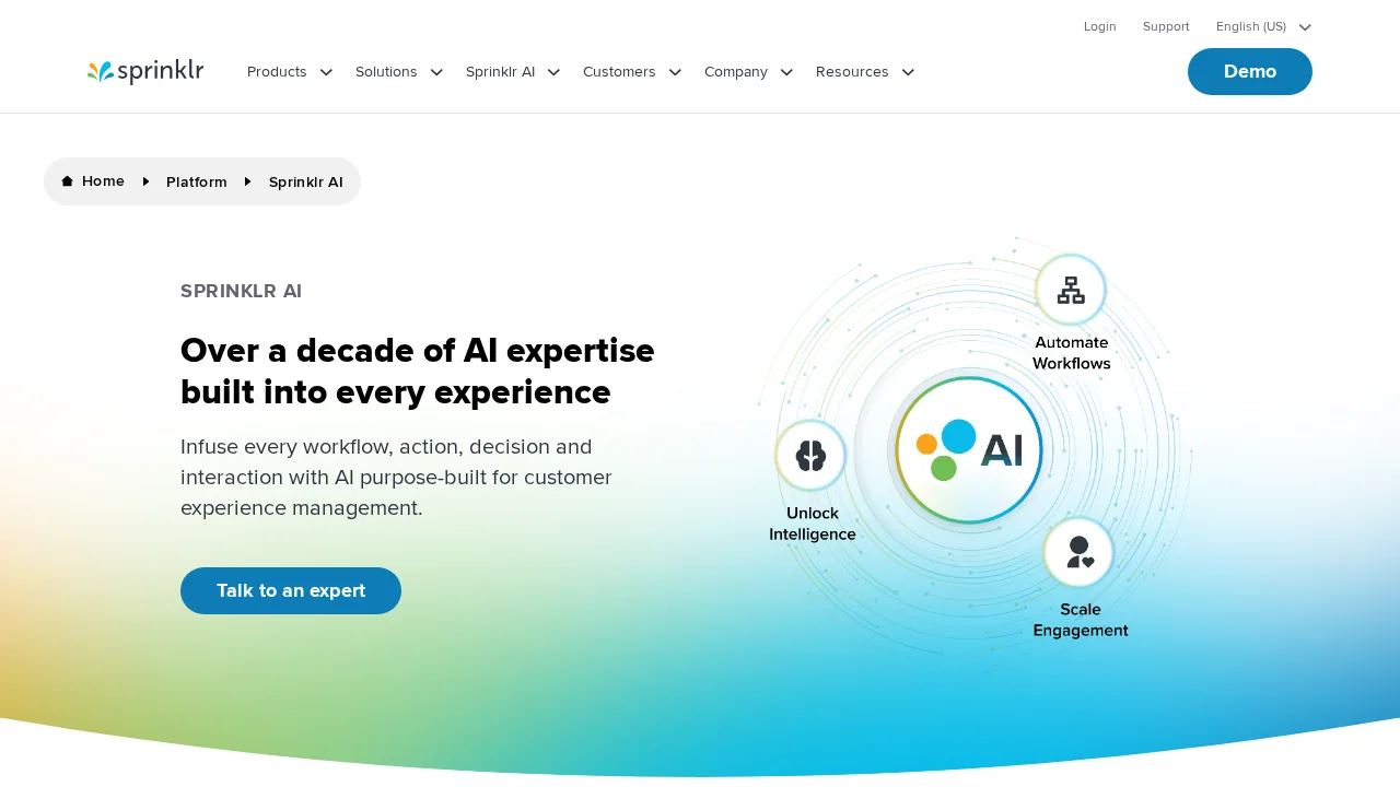 Sprinklr AI screenshot 1
