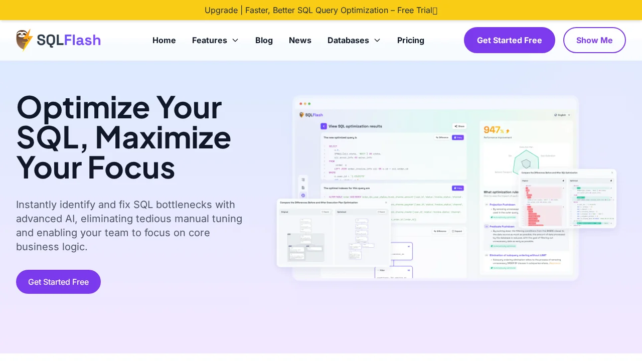 SQLFlash screenshot 1