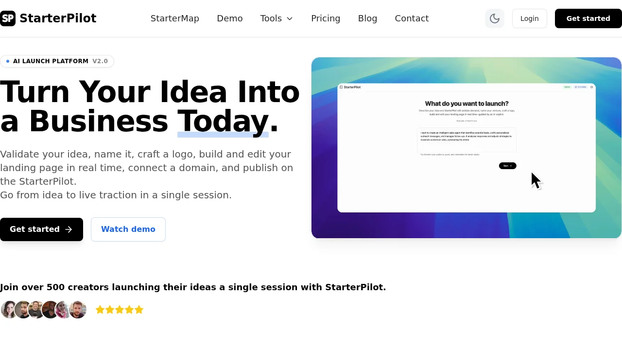 StarterPilot screenshot 1