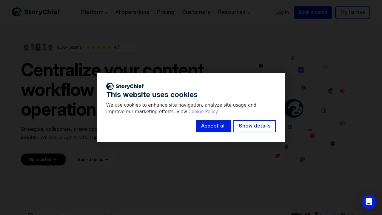 StoryChief screenshot 1