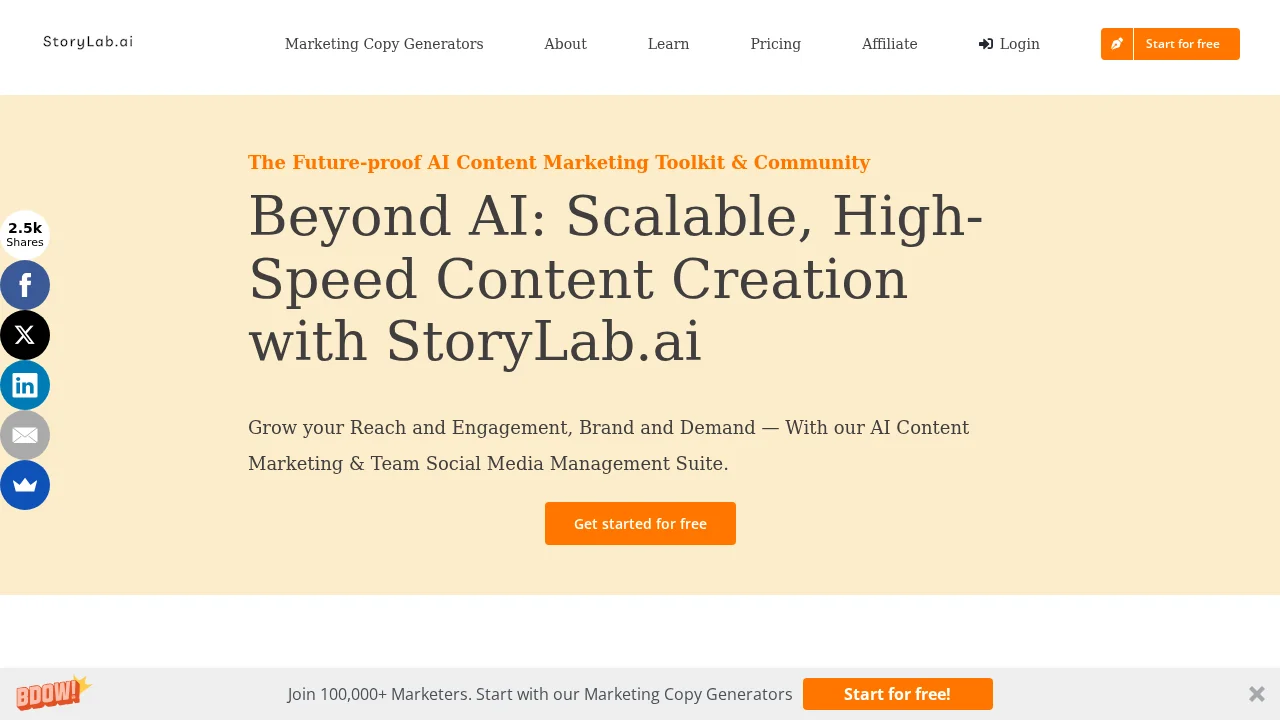 StoryLab screenshot 1