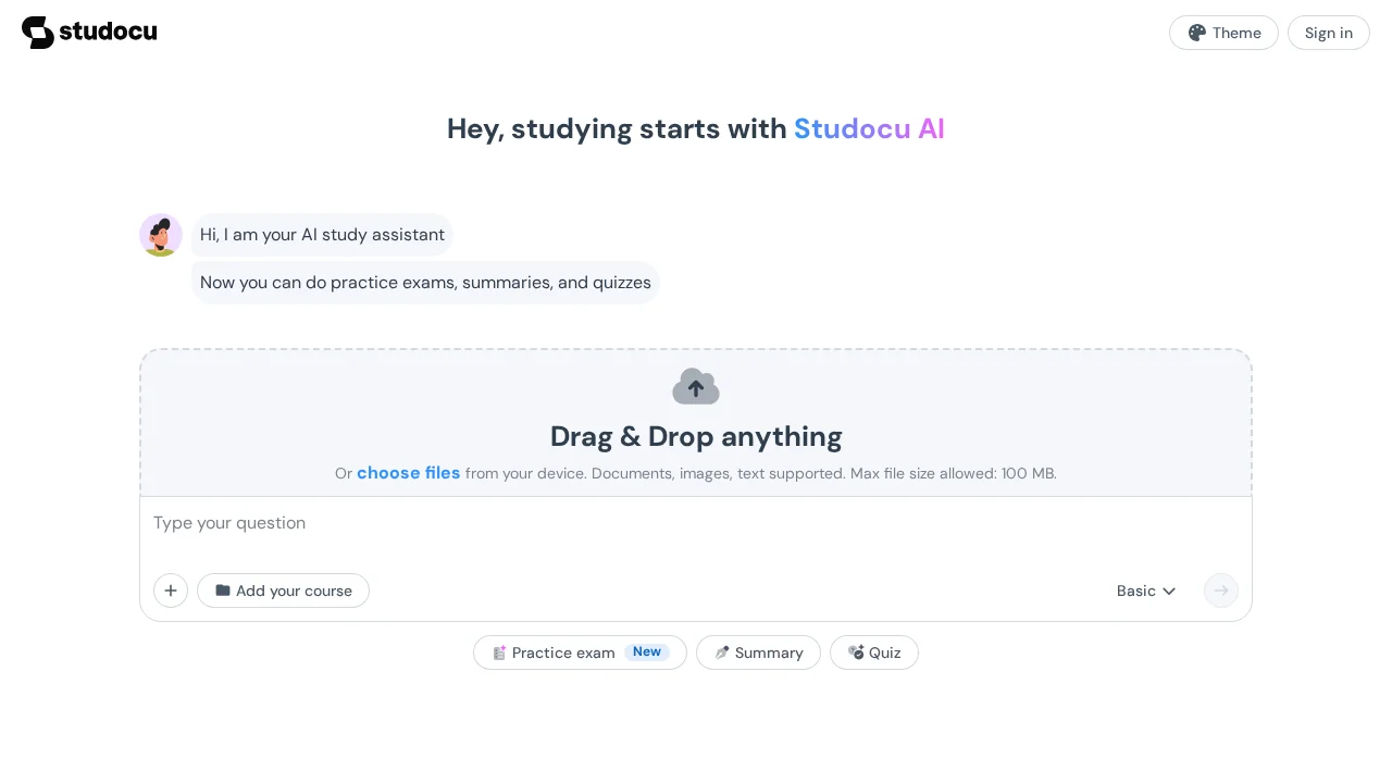 Studocu Ask AI screenshot 1