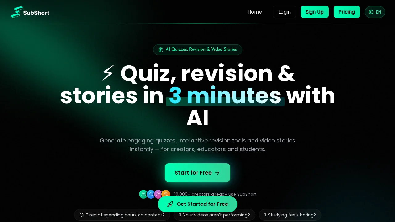 SubShort screenshot 1