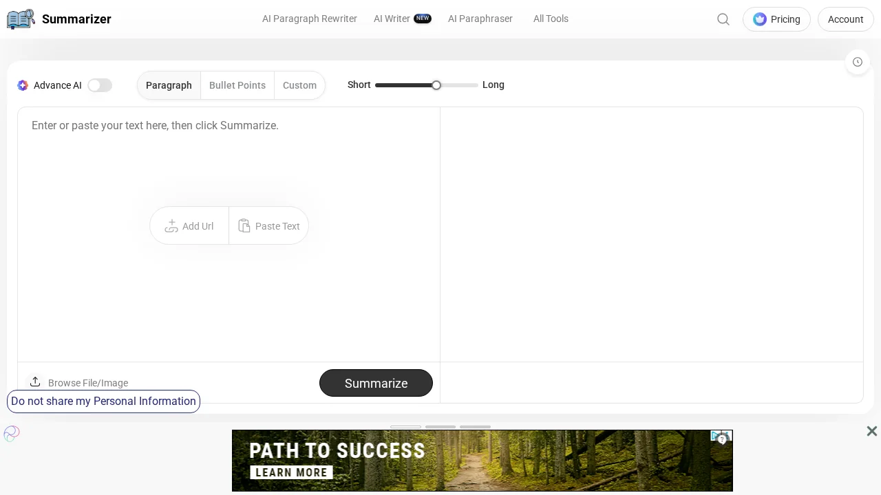 Summarizer.org screenshot 1