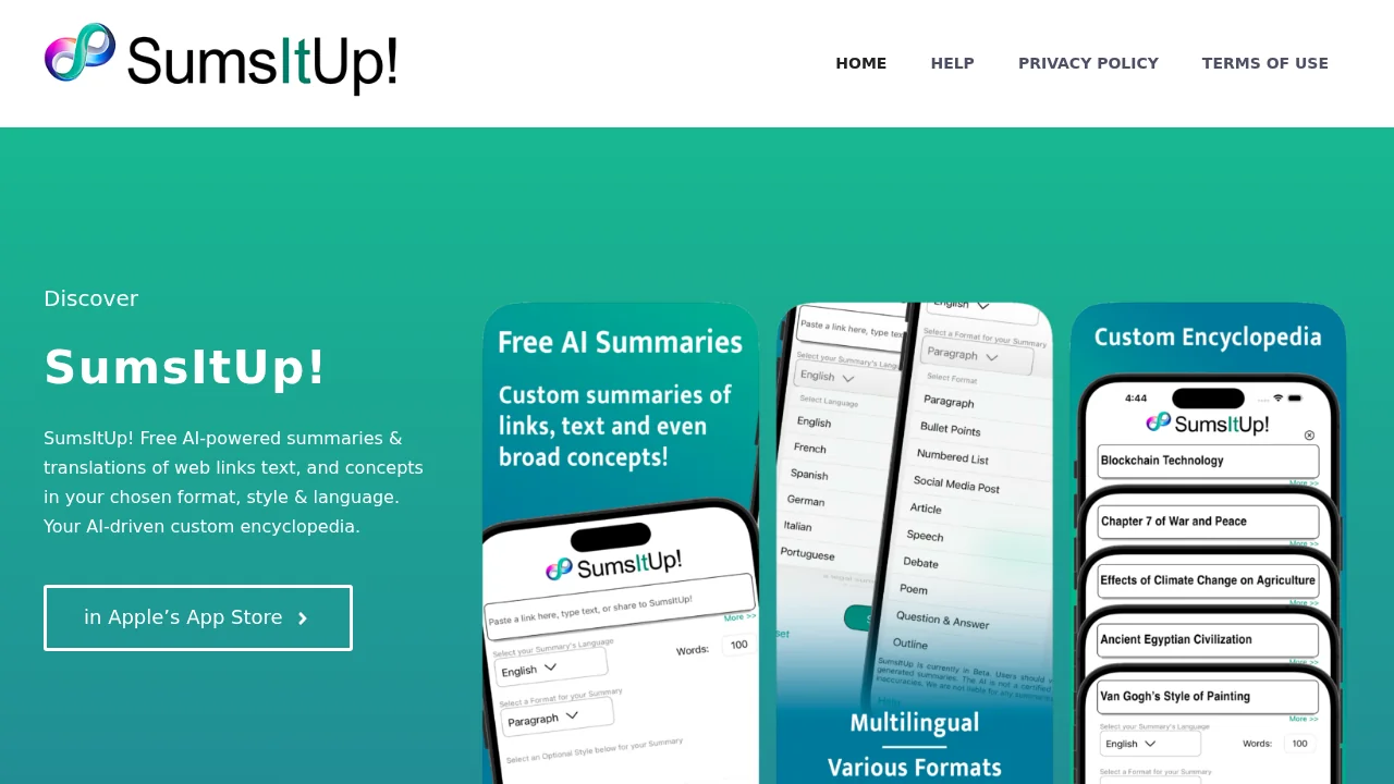 SumsItUp screenshot 1