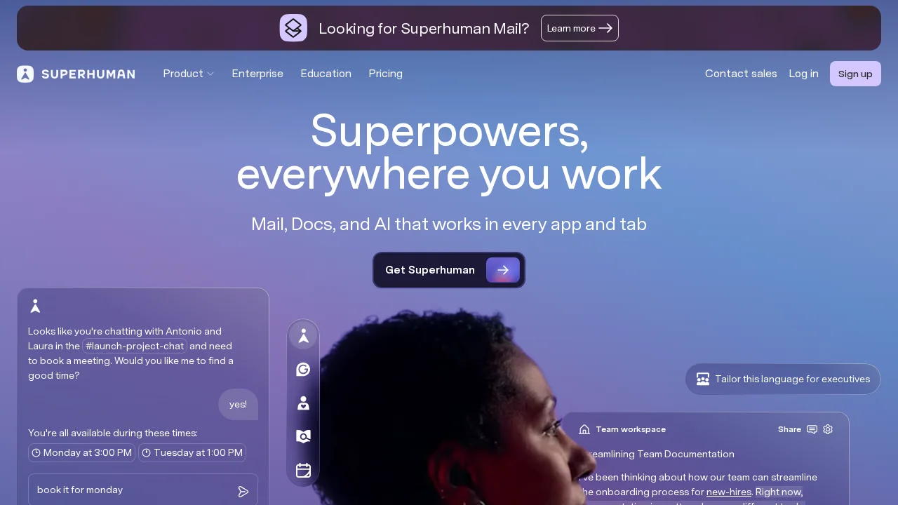 Superhuman screenshot 1