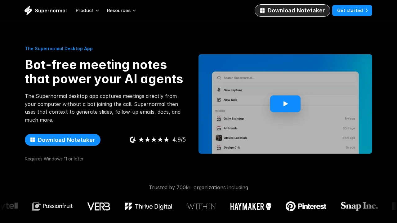 Supernormal App screenshot 1