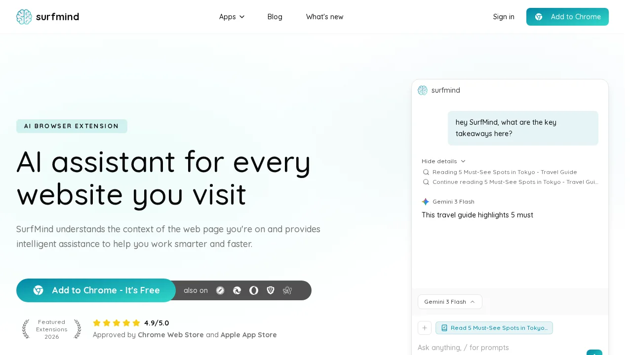 SurfMind screenshot 1