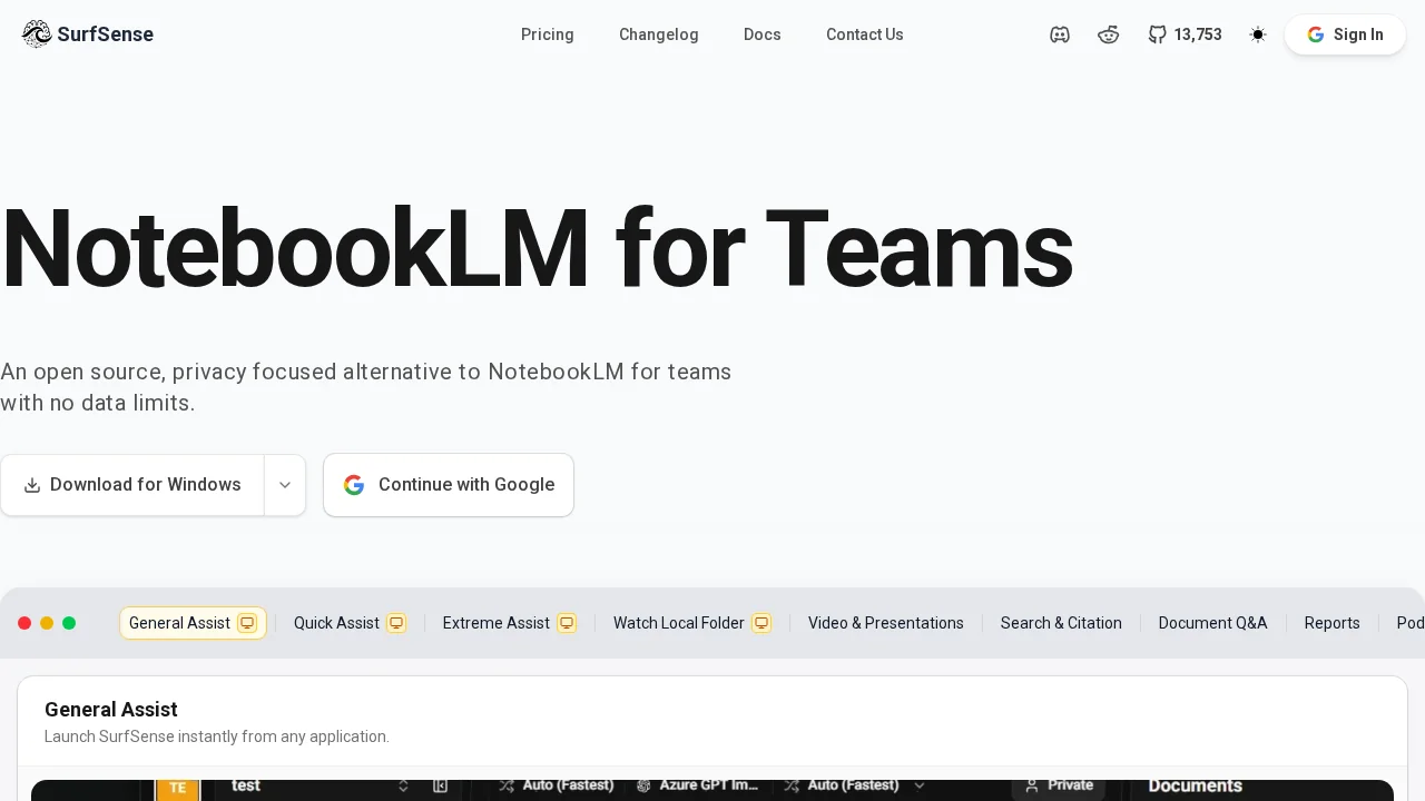 SurfSense screenshot 1