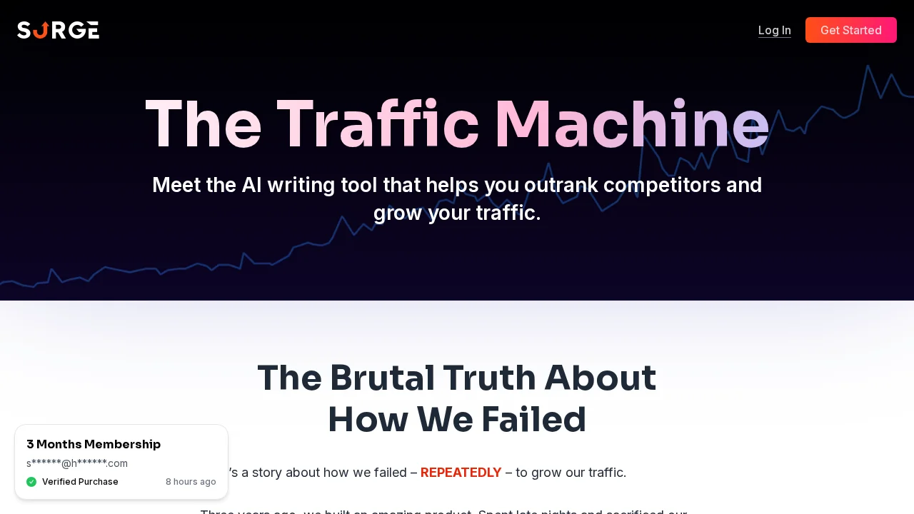 Surgegraph screenshot 1