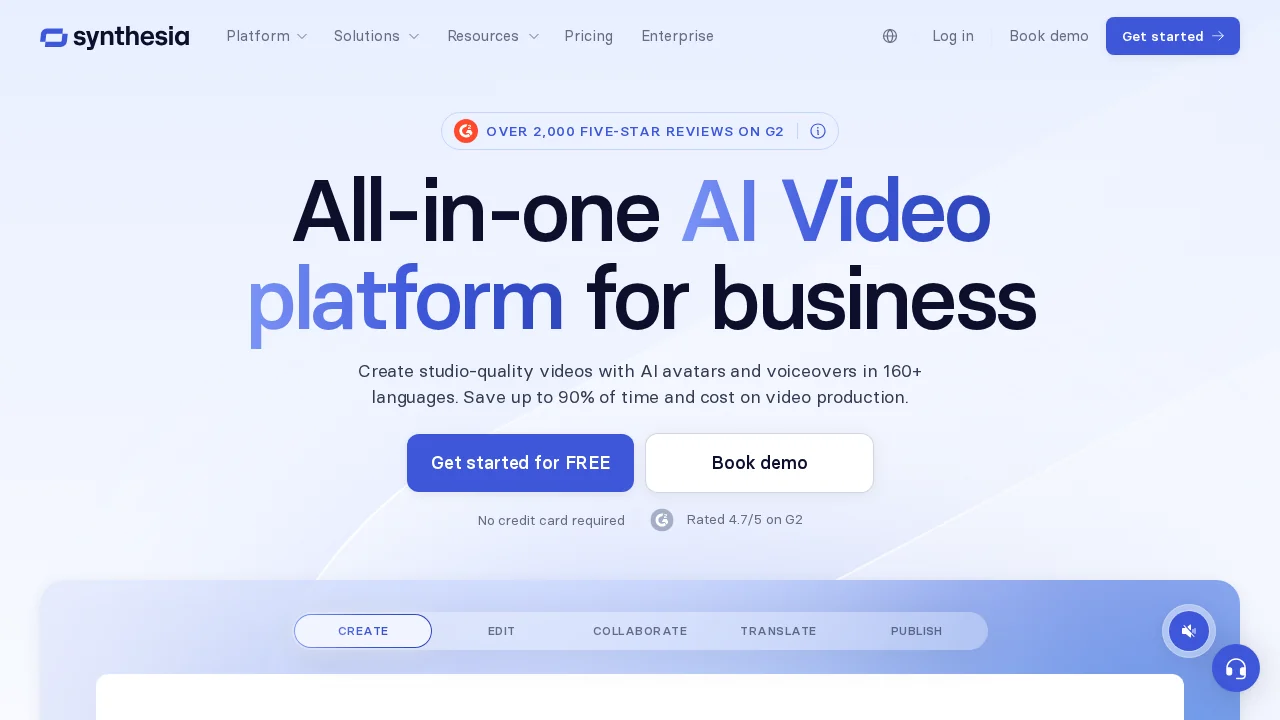 Synthesia screenshot 1