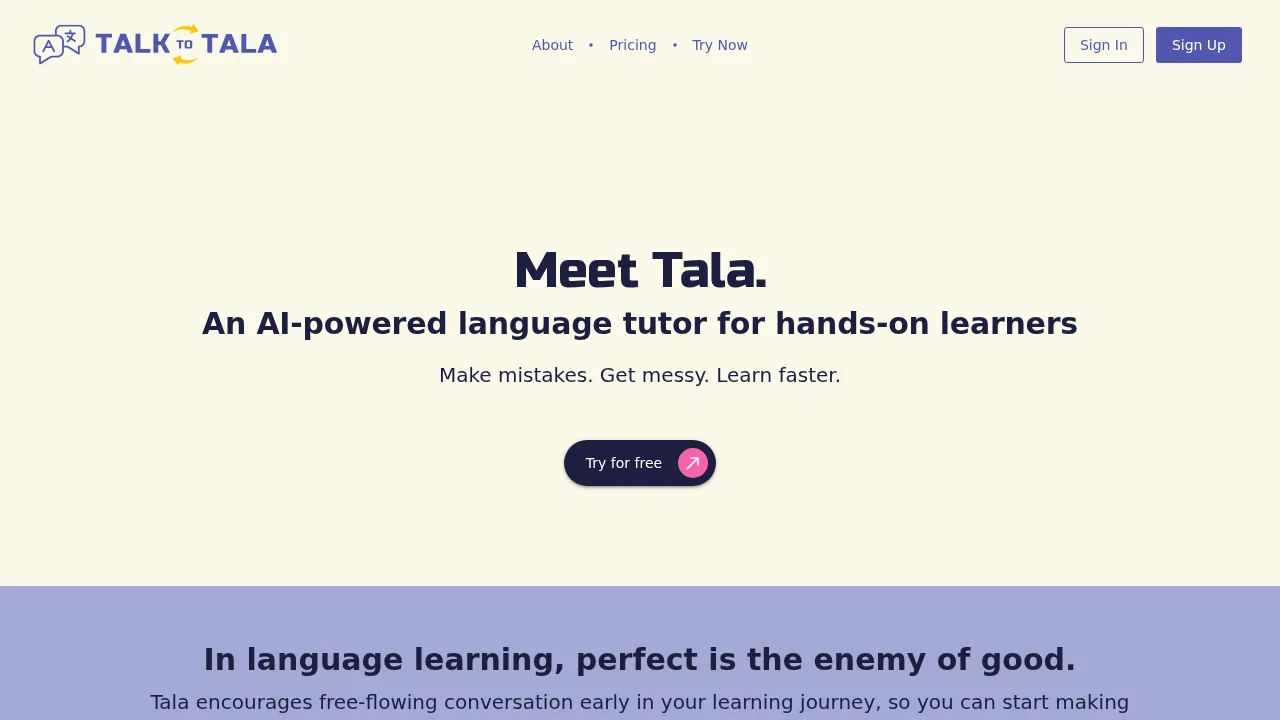 Talk to Tala screenshot 1