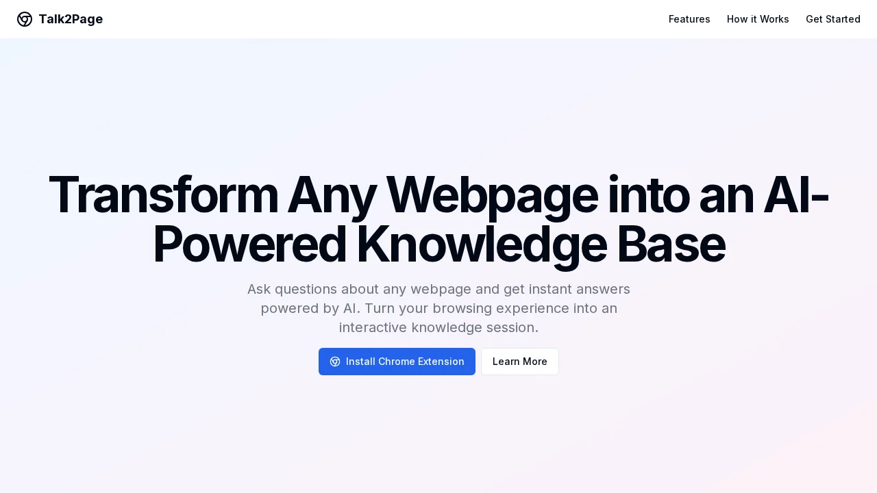 Talk2Page screenshot 1