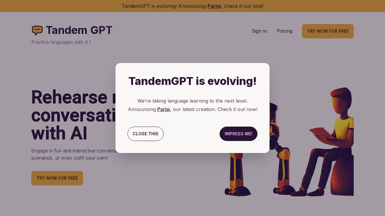 Tandem GPT screenshot 1