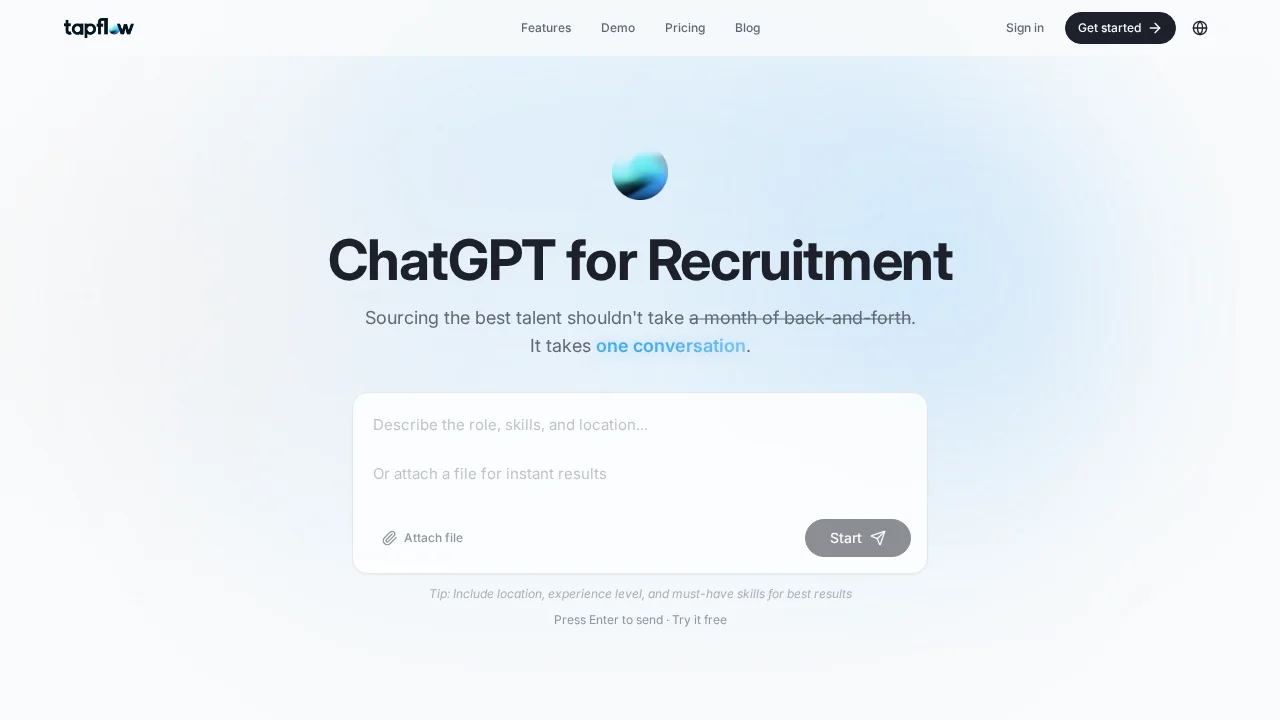 Tapflow screenshot 1