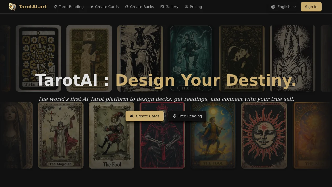TarotAI.art screenshot 1