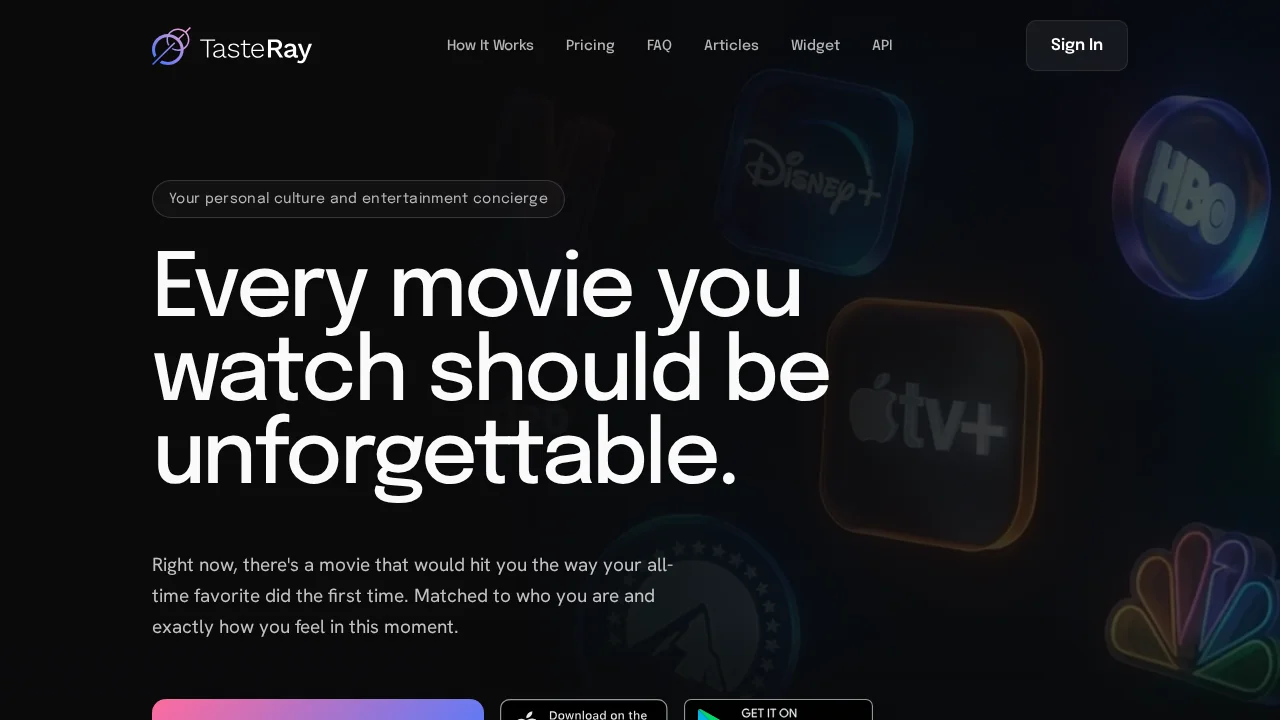 TasteRay screenshot 1