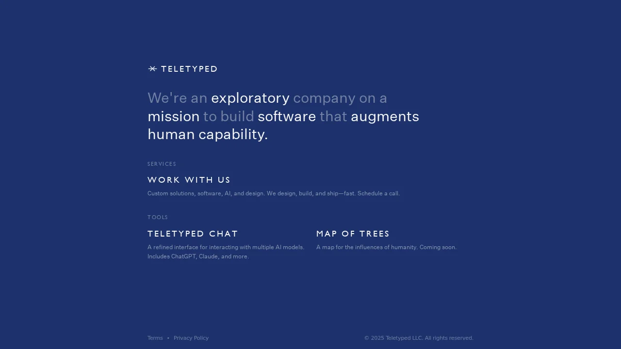 Teletyped screenshot 1