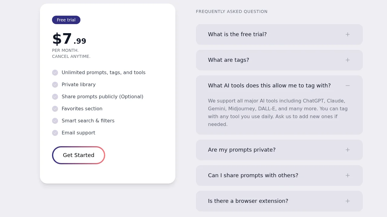 Template Prompts screenshot 1