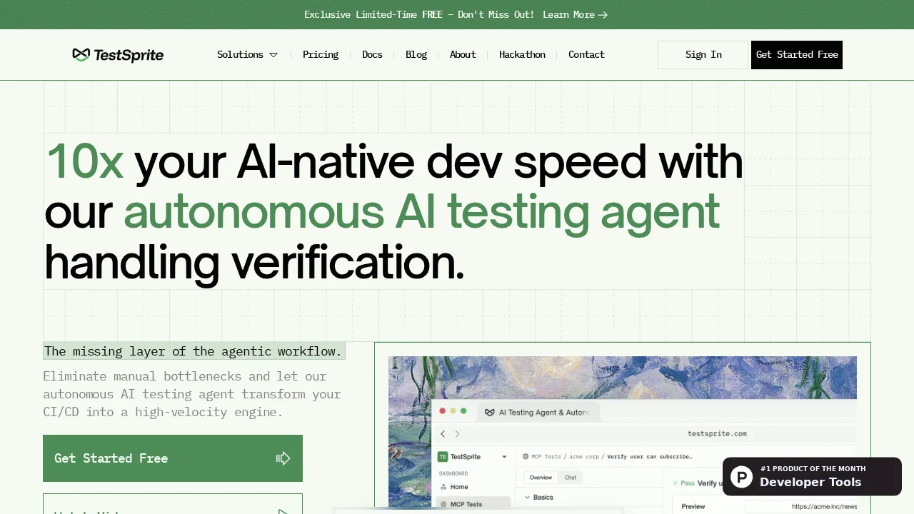 TestSprite screenshot 1