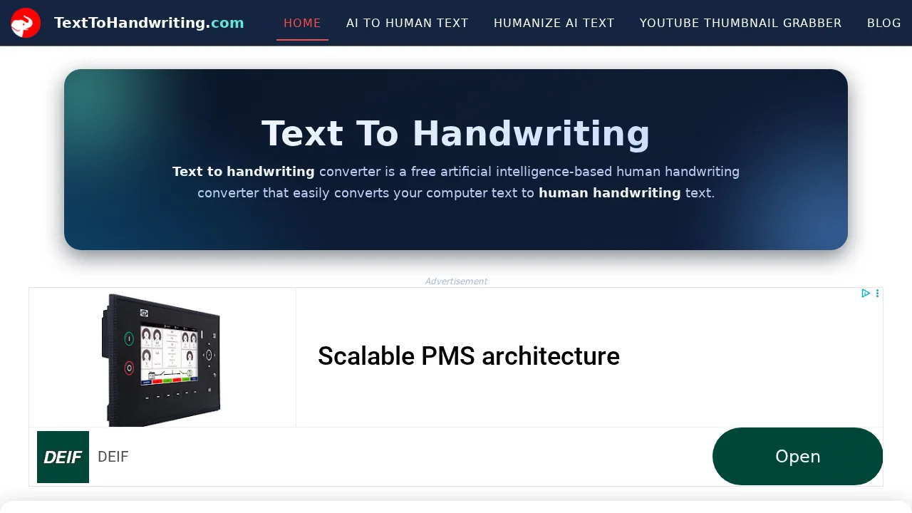 Text To Handwriting screenshot 1