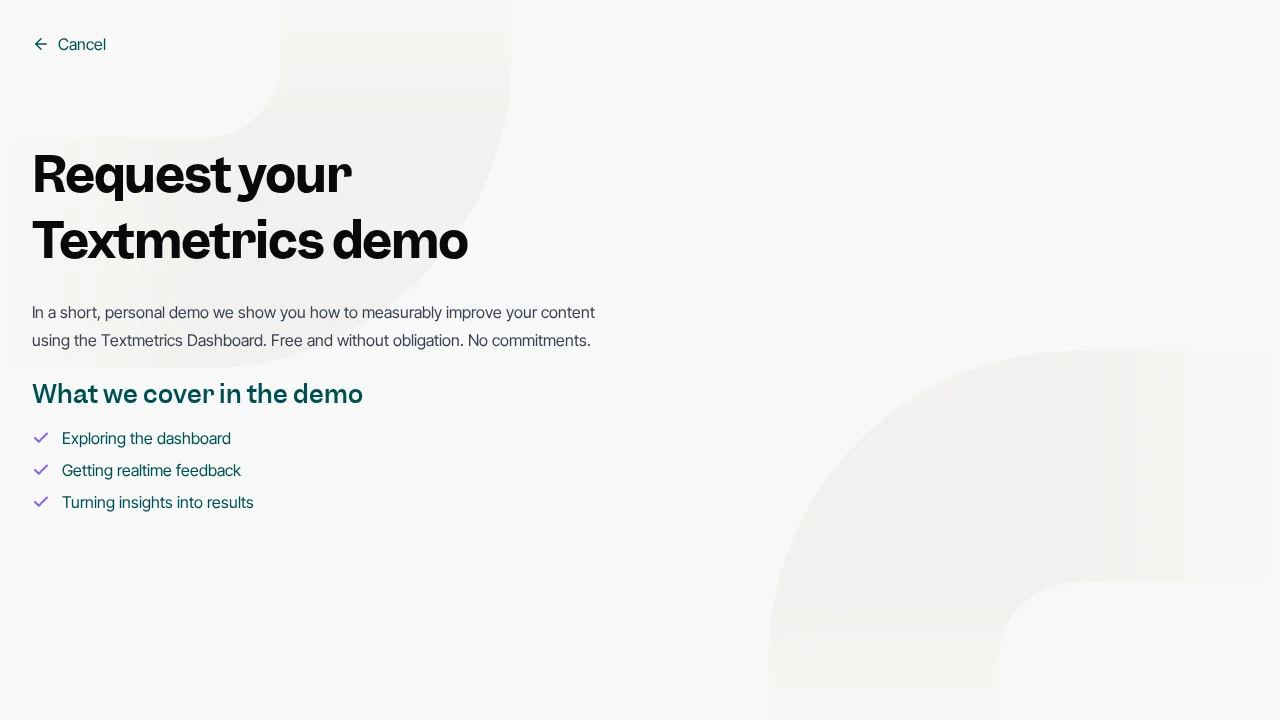Textmetrics screenshot 1