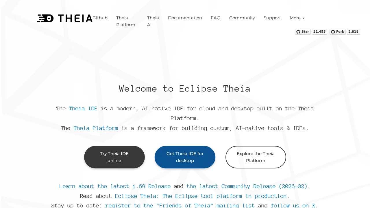 Theia IDE screenshot 1