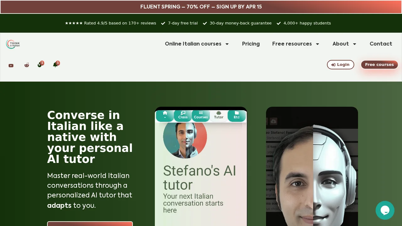 Think In Italian screenshot 1