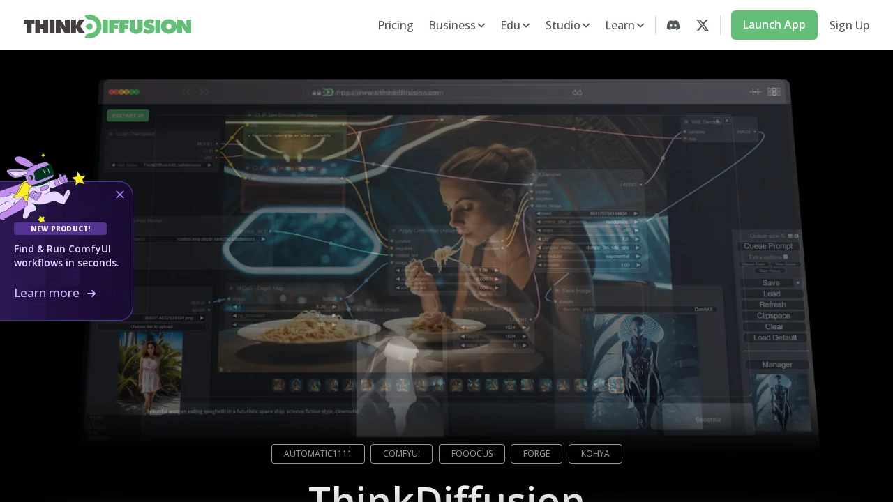 ThinkDiffusion screenshot 1