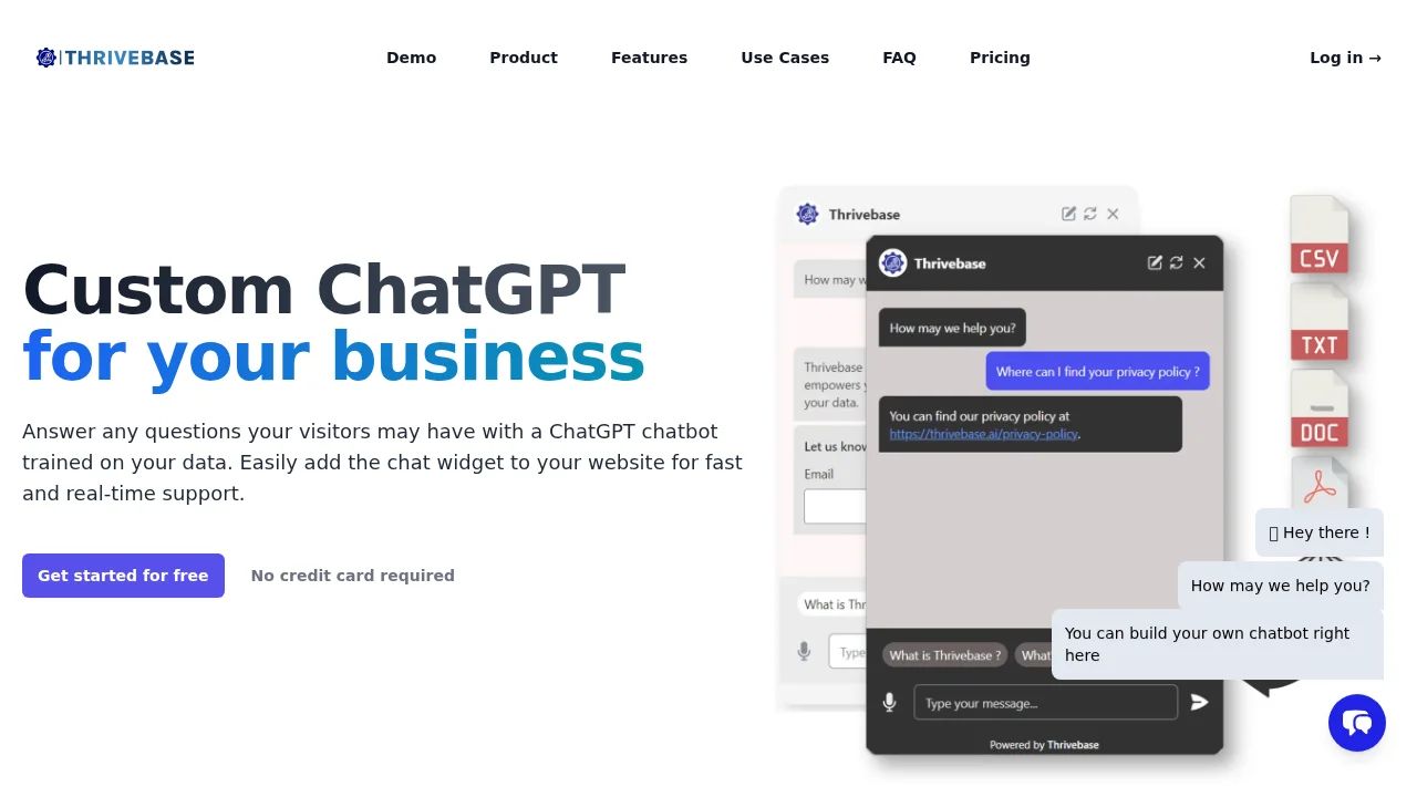 Thrivebase screenshot 1