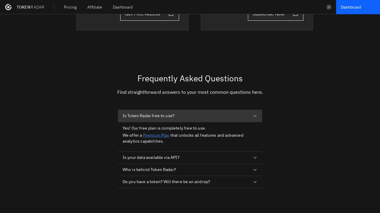 Token Radar screenshot 1