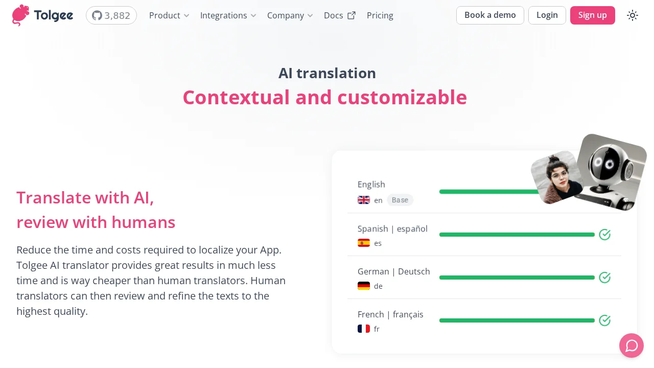 Tolgee AI Translator screenshot 1