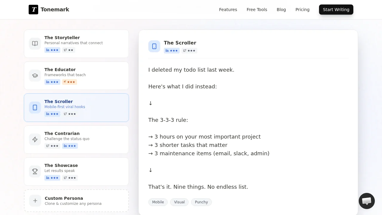 Tonemark screenshot 1