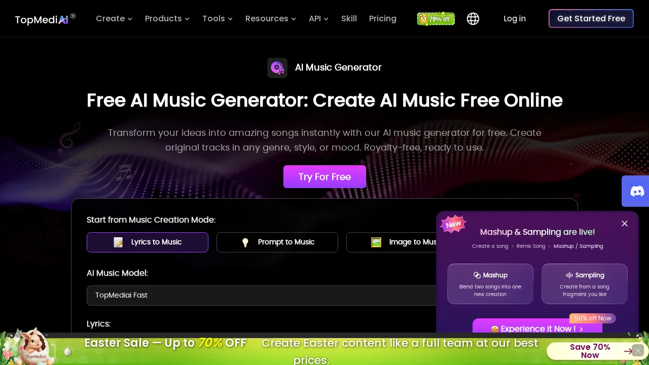 TopMediai AI Music Generator screenshot 1